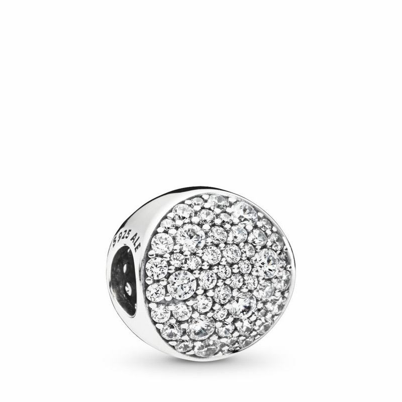 Pandora Pavé Sphere Charm Outlet NZ, Sterling Silver (768031-VET)